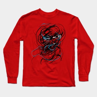 witch (screaming female face) Long Sleeve T-Shirt